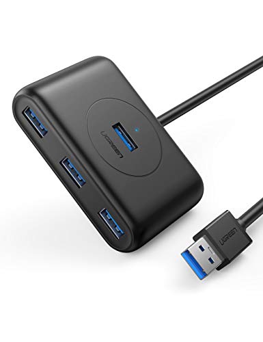 UGREEN Hub USB 3.0 4 Puertos 5Gbps con Cable de 1 Metro, para PC, PS5, Raspberry pi 4, Xbox X/S, PS4, Macbook Pro Air, Disco Duro Externo, Lector de tarjetas, Móviles y Windows Surface, Ultrabook UGREEN Hub USB 3.0 4 Puertos 5Gbps con Cable de 1 Metro, para PC, PS5, Raspberry pi 4, Xbox X/S, PS4, Macbook Pro Air, Disco Duro Externo, Lector de tarjetas, Móviles y Windows Surface, Ultrabook
