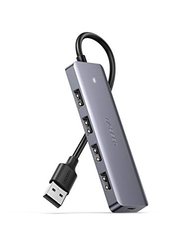 UGREEN Hub USB 3.0, Ladrón USB 3.0 4 Puertos SuperSpeed 5Gbps para PC, PS5, Raspberry pi 4, MacBook Pro Air, Xbox X/S, PS4, DELL XPS 15, Memoria USB, Teclado, Compatible con Mac OS, Windows y Linux