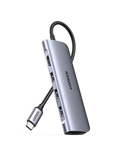 UGREEN Hub USB C, 6 En 1 Adaptador USB C a HDMI 4K, 3 Puertos USB 3.0, Lector Tarjeta SD TF, USB C Dock para Macbook Air M1 Macbook Pro 2020 2019 2018 DELL XPS 15, iPad Pro 2020 2018, Samsung S20 S10 UGREEN Hub USB C, 6 En 1 Adaptador USB C a HDMI 4K, 3 Puertos USB 3.0, Lector Tarjeta SD TF, USB C Dock para Macbook Air M1 Macbook Pro 2020 2019 2018 DELL XPS 15, iPad Pro 2020 2018, Samsung S20 S10
