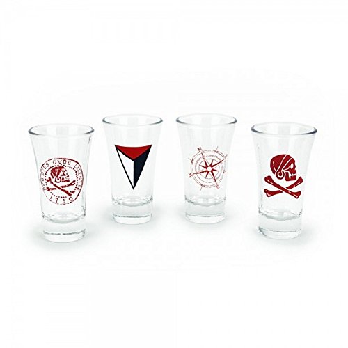 Uncharted 4 A Thief's End - Juego de 4 vasos de chupito – Logo – Caja de regalo