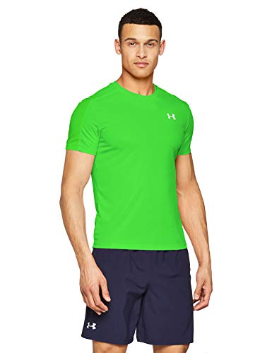 Under Armour UA Speed Stride Camiseta, Hombre, (Zap Green(722), S