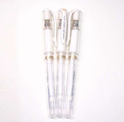 Uni-Ball UM-153 Signo Broad Point Gel Pen White Boligrafo de Gel Punta Gruesa 1mm (Pack de3) Uni-Ball UM-153 Signo Broad Point Gel Pen White Boligrafo de Gel Punta Gruesa 1mm (Pack de3)