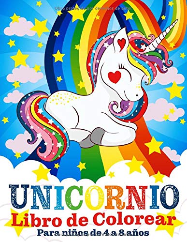 Unicornio Libro de Colorear para Niños de 4 a 8 Años