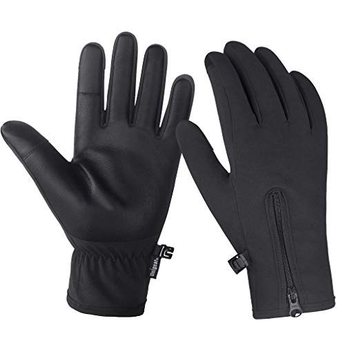 Unigear Guantes de Invierno Super Cálido Impermeable Pantalla Táctil A Prueba de Viento Antideslizante para Moto y Ciclismo Hombre