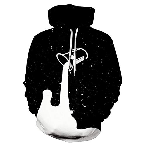 Unisex 3D novedad sudaderas con capucha impresión gráfica taza de leche creativa sudadera con capucha