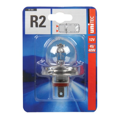 Unitec Standard Halogenlampe R2 12 V 12 V 1 St. P45t Unitec Standard Halogenlampe R2 12 V 12 V 1 St. P45t