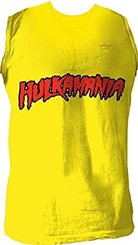Unknown - Camiseta Dorada sin Mangas de Hulk Hogan hulkmanía (Ropa) (Ropa)