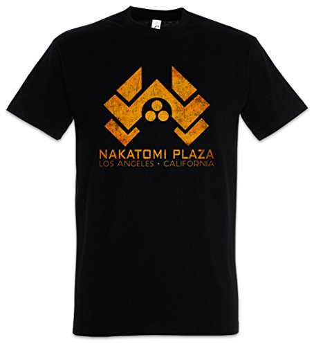 Urban Backwoods Nakatomi Plaza Sign Camiseta De Hombre T-Shirt Negro Talla 2XL
