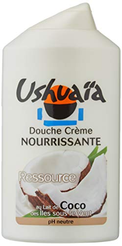 Ushuaïa - Crema de ducha hidratante con leche de coco de las islas de Sotavento, 250 ml