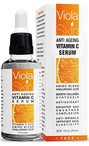 uSkin Care - Suero Facial De Vitamina C Premium Con Ácido Hialurónico – Clínicamente Probado – El Mejor Suero Para Combatir El Envejecimiento Y Las Arrugas – ¡Nuestros Clientes Lo Llaman, Levantamiento Facial Sin Arrugas! Este Suero Vegano De Vitamina C S