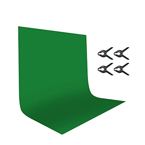 UTEBIT - Fondo Verde con 4 Abrazaderas para fotografía, 1,8 x 2,8 m, poliéster, Plegable, para Estudio de vídeo, Fondo Blanco, para fotografía y vídeo, Marco de Fotos, decoración de Fiestas UTEBIT - Fondo Verde con 4 Abrazaderas para fotografía, 1,8 x 2,8 m, poliéster, Plegable, para Estudio de vídeo, Fondo Blanco, para fotografía y vídeo, Marco de Fotos, decoración de Fiestas
