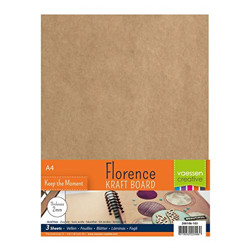 Vaessen creative hojas de aglomerado para manualidades florence 2mm, conjunto de 3 hojas rectangulares, tamaño a4, para scrapbook, cubiertas de diarios, álbumes de fotos, decoraciones de boda y más Vaessen creative hojas de aglomerado para manualidades florence 2mm, conjunto de 3 hojas rectangulares, tamaño a4, para scrapbook, cubiertas de diarios, álbumes de fotos, decoraciones de boda y más