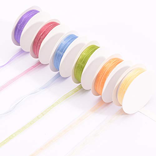 Vaessen Creative Set de Cinta Organza, Primavera, Mix de 6 Colores, x, Bordes Tejidos para Creación de Tarjetas de Pascua, Scrapbooking, Envoltorios de Regalos y más Proyectos de Manualidades, 3mm 2m Vaessen Creative Set de Cinta Organza, Primavera, Mix de 6 Colores, x, Bordes Tejidos para Creación de Tarjetas de Pascua, Scrapbooking, Envoltorios de Regalos y más Proyectos de Manualidades, 3mm 2m