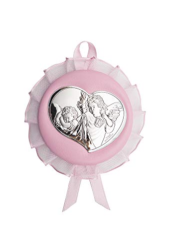 Valenti&Co. - Medallón para cuna, carrito o habitación infantil - Con la imagen de angelitos - Regalo ideal para un nacimiento o bautizo Valenti&Co. - Medallón para cuna, carrito o habitación infantil - Con la imagen de angelitos - Regalo ideal para un nacimiento o bautizo