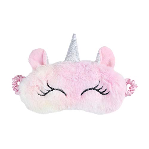 VALICLUD Máscara para dormir de cuerno de unicornio de felpa Cubierta de ojo de arco iris de animal lindo para los ojos vendados de la siesta nocturna de viaje para Adultos Niños VALICLUD Máscara para dormir de cuerno de unicornio de felpa Cubierta de ojo de arco iris de animal lindo para los ojos vendados de la siesta nocturna de viaje para Adultos Niños