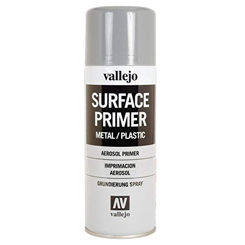 Vallejo 028011 - Espray de prelacado, 400 ml, Gris Vallejo 028011 - Espray de prelacado, 400 ml, Gris