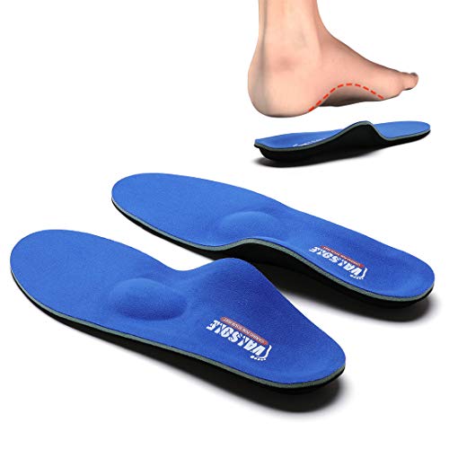 Valsole Plantillas Ortopédicas soportes de arco y talones la absorción de choque- para el dolor de talón, pie plano, Fascitis Plantar, dolor de rodilla y espalda (40-41 EU (260mm), V107B-Azul) Valsole Plantillas Ortopédicas soportes de arco y talones la absorción de choque- para el dolor de talón, pie plano, Fascitis Plantar, dolor de rodilla y espalda (40-41 EU (260mm), V107B-Azul)