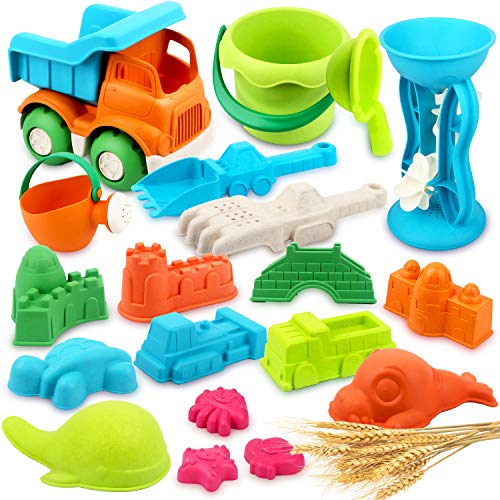 Vanplay Juguetes de Playa para Niños 19 Piezas Material de Paja de Trigo con Bolsa de Malla Juegos de Playa Vanplay Juguetes de Playa para Niños 19 Piezas Material de Paja de Trigo con Bolsa de Malla Juegos de Playa