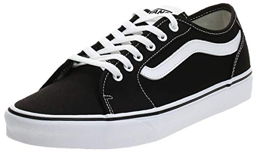 Vans Filmore Decon, Zapatillas para Hombre, Negro (Canvas) Black/White 187), 42.5 Vans Filmore Decon, Zapatillas para Hombre, Negro (Canvas) Black/White 187), 42.5
