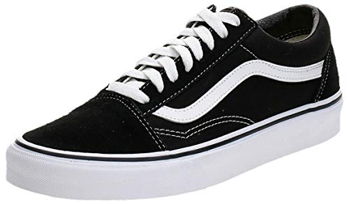 Vans Old Skool, Zapatillas Unisex Adulto, Negro (Black/White), 45 Vans Old Skool, Zapatillas Unisex Adulto, Negro (Black/White), 45