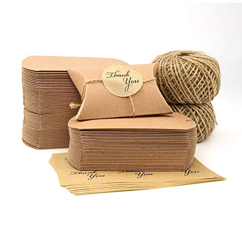 VEESUN Cajas de Regalo pequeñas, 6x9cm Cajas de Almohadas Marrones Favor de la Boda Caja de Dulces de Papel Kraft, para cumpleaños Fiesta de Navidad, 120 Paquetes VEESUN Cajas de Regalo pequeñas, 6x9cm Cajas de Almohadas Marrones Favor de la Boda Caja de Dulces de Papel Kraft, para cumpleaños Fiesta de Navidad, 120 Paquetes