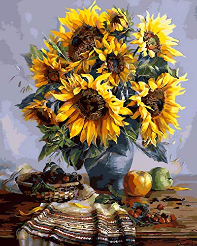 Velartes Pintar por Numeros Adultos Niños Pintura por Numeros con Pinceles Lienzo y Pinturas Acrilicas, DIY Kit Conjunto Completo de Pinturas para el Hogar Cuadros Flores (40*50cm, Sin Marco) Velartes Pintar por Numeros Adultos Niños Pintura por Numeros con Pinceles Lienzo y Pinturas Acrilicas, DIY Kit Conjunto Completo de Pinturas para el Hogar Cuadros Flores (40*50cm, Sin Marco)