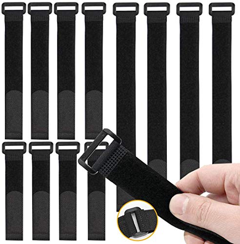 Velcr Cables, 30 piezas Cinta Velcr, Ajustable Tiras de Velcr, Ataduras de Cable Gancho y Bucle Correas Negro Velcr Cables, 30 piezas Cinta Velcr, Ajustable Tiras de Velcr, Ataduras de Cable Gancho y Bucle Correas Negro