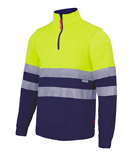 VELILLA - Sudadera Bicolor Alta Visibilidad 305701 Hombre Amarillo XL VELILLA - Sudadera Bicolor Alta Visibilidad 305701 Hombre Amarillo XL