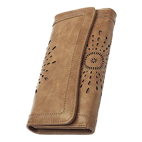 Vendimia Cartera de Cuero para Mujer, OB OURBAG Monederos Largo de Mujer Billetera Grandes Cartera del Embrague Titular de la Tarjeta de Crédito Regalo Mujer Vendimia Cartera de Cuero para Mujer, OB OURBAG Monederos Largo de Mujer Billetera Grandes Cartera del Embrague Titular de la Tarjeta de Crédito Regalo Mujer