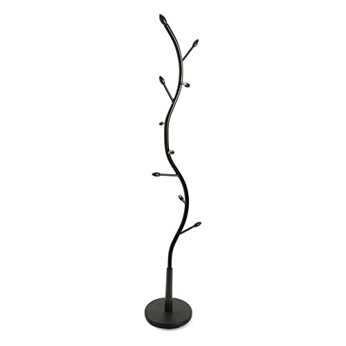 Versa 18790001 Perchero de Pie con 9 Ganchos o Colgadores para Ropa o Bolsos para el Recibidor, Metal, Negro, 185 x 32 x 32 cm Versa 18790001 Perchero de Pie con 9 Ganchos o Colgadores para Ropa o Bolsos para el Recibidor, Metal, Negro, 185 x 32 x 32 cm