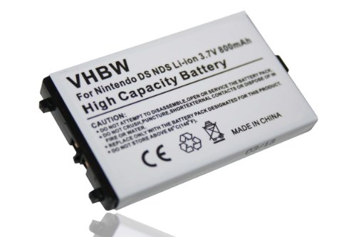 vhbw Batería compatible con Nintendo DS, NDS consolas de juegos, reemplaza Nintendo NTR-001, NTR-003 -(Li-Ion, 800mAh, 3.7V)