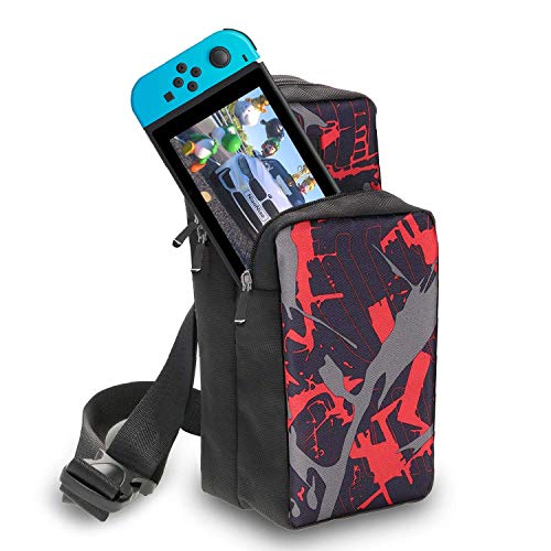 Viaje Bolsa Bandolera Nintendo Switch Mochila, Bolsa de Hombro Ligera, Cómoda e Impermeable, Bolsas de Protección de Alta Capacidad para Nintendo Switch, Acccesorios, Elección del Amante del Juego Viaje Bolsa Bandolera Nintendo Switch Mochila, Bolsa de Hombro Ligera, Cómoda e Impermeable, Bolsas de Protección de Alta Capacidad para Nintendo Switch, Acccesorios, Elección del Amante del Juego