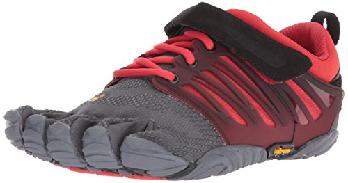 Vibram Fivefingers V-Train, Zapatillas de Deporte Hombre, Gris (Grey/Black/Red Grey/Black/Red), 41/41.5 EU