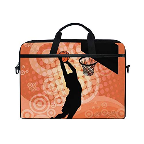 VICAFUCI Nuevo Bolso para portátil de 15-15.4 Pulgadas,Campeonato de competición de Atleta de Silueta de Jugador de Baloncesto VICAFUCI Nuevo Bolso para portátil de 15-15.4 Pulgadas,Campeonato de competición de Atleta de Silueta de Jugador de Baloncesto