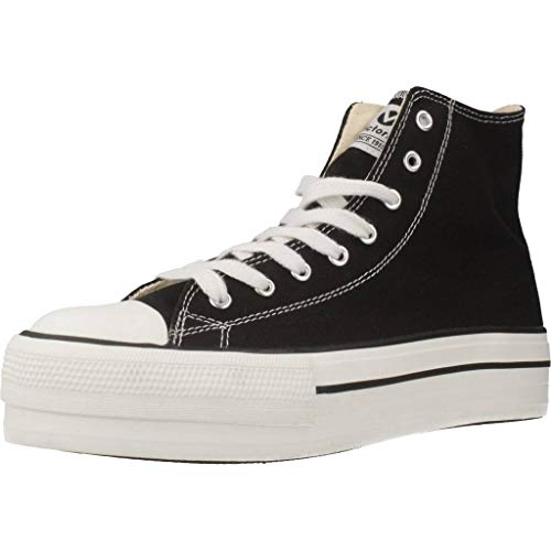 Victoria Tribu Doble Botin Lona, Zapatillas Unisex Adulto, Negro (Negro 10), 41 EU Victoria Tribu Doble Botin Lona, Zapatillas Unisex Adulto, Negro (Negro 10), 41 EU