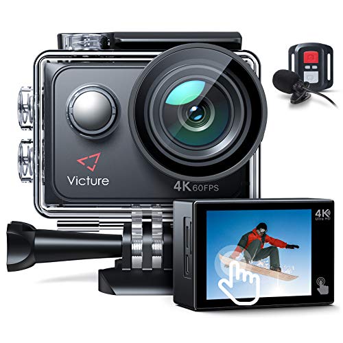 Victure AC920 Cámara Deportiva 4K 60FPS 20MP Wi-Fi (Cámara de Acción Pantalla Táctil Zoom 8X, Micrófono Dual, Control Remoto, EIS Mejorado, Camara Subacuática 40M Modo de Buceo, Baterías 2x1350mAh) Victure AC920 Cámara Deportiva 4K 60FPS 20MP Wi-Fi (Cámara de Acción Pantalla Táctil Zoom 8X, Micrófono Dual, Control Remoto, EIS Mejorado, Camara Subacuática 40M Modo de Buceo, Baterías 2x1350mAh)