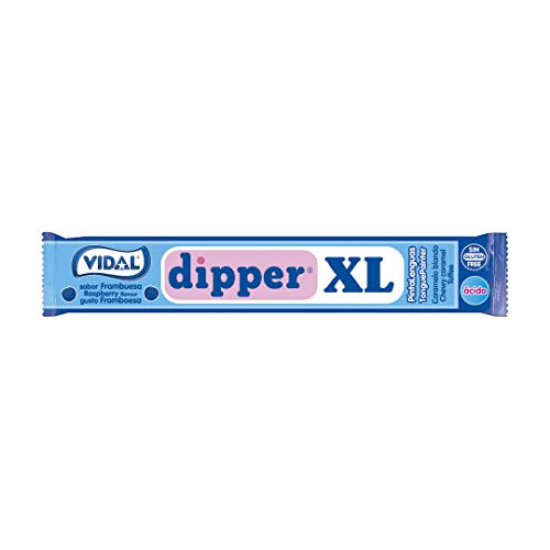 Vidal Dipper XL, Caramelo Masticable (Frambuesa) - 100 unidades