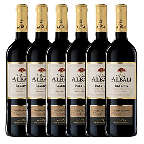 Viña Albali Reserva D.O. Valdepeñas - Paquete de 6 x 750 ml - Total: 4500 ml