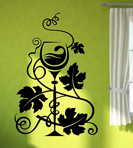 Vinilo adhesivo para pared con alcohol, bebida, vino, uvas, vinos, vinos, vinos, decoración de cocina, 114,3 x 177,8 cm Vinilo adhesivo para pared con alcohol, bebida, vino, uvas, vinos, vinos, vinos, decoración de cocina, 114,3 x 177,8 cm