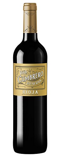 Vino Tinto Reserva D.O Rioja marca Viña Cumbrero Reserva -1 botella de 75cl