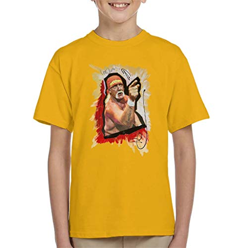 VINTRO Hulk Hogan Camiseta para niños Retrato Original de Sidney Maurer