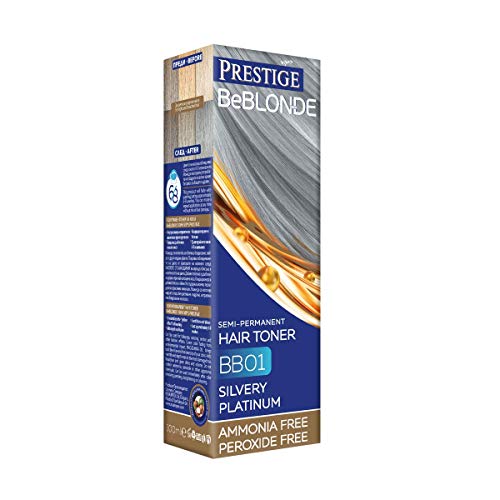 Vips Prestige - BeBlonde Tinte Semi Permanente Color Platino plateado BB01, Sin Amoniaco Sin Peroxide Vips Prestige - BeBlonde Tinte Semi Permanente Color Platino plateado BB01, Sin Amoniaco Sin Peroxide