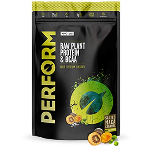 Vivo Life Perform proteína vegetal en polvo sabor vainilla de Madagascar con aminoácidos ramificados, vegana, totalmente natural, sin Gluten, orgánica, enzimas digestivas, antioxidantes Vivo Life Perform proteína vegetal en polvo sabor vainilla de Madagascar con aminoácidos ramificados, vegana, totalmente natural, sin Gluten, orgánica, enzimas digestivas, antioxidantes