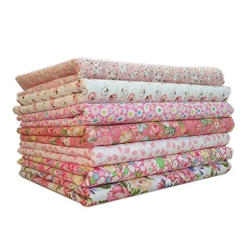 Vkospy 7pcs / Set la Tela de algodón para la Serie Rosa de Costura Que acolcha Remiendo Textiles para el hogar Tilda muñeca de Trapo Cuerpo Vkospy 7pcs / Set la Tela de algodón para la Serie Rosa de Costura Que acolcha Remiendo Textiles para el hogar Tilda muñeca de Trapo Cuerpo