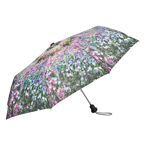 VON LILIENFELD Paraguas Bolsillo Plegable Ligero Estable Apertura Automático Compacto Floral Arte Claude Monet: El jardín