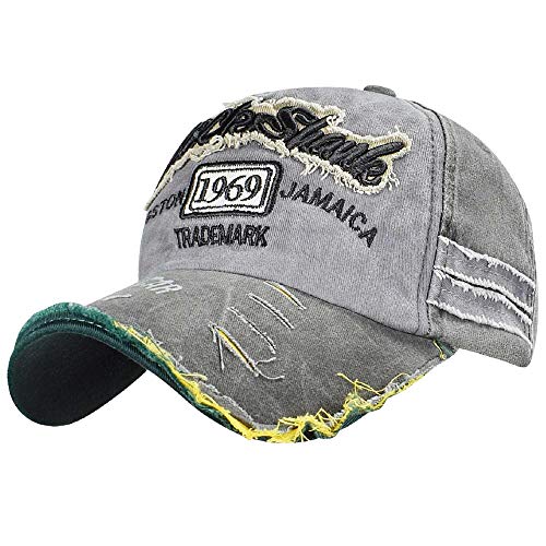 Voqeen Gorra de béisbol Vintage gastada Moda 1969 Gorra de béisbol de Visera para Hombre Voqeen Gorra de béisbol Vintage gastada Moda 1969 Gorra de béisbol de Visera para Hombre