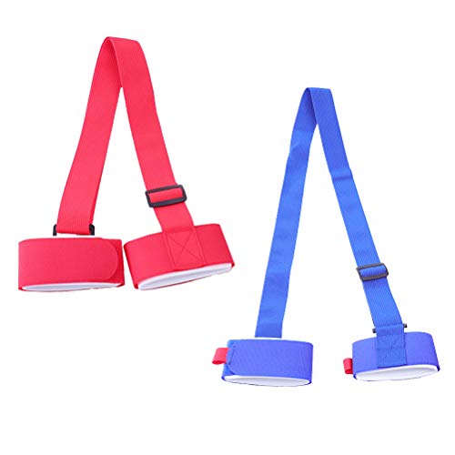 VORCOOL 2pcs Ajustable Correa de esquí de Snowboard skeking Hombro manija Correas de sujeción Vinculante protección Lazo (Rojo y Azul) VORCOOL 2pcs Ajustable Correa de esquí de Snowboard skeking Hombro manija Correas de sujeción Vinculante protección Lazo (Rojo y Azul)