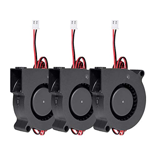 Vordas 3 Piezas Ventilador Turbina 12V 5015 50x50x15 mm - Ventilador de Enfriamiento DC 12V Vordas 3 Piezas Ventilador Turbina 12V 5015 50x50x15 mm - Ventilador de Enfriamiento DC 12V