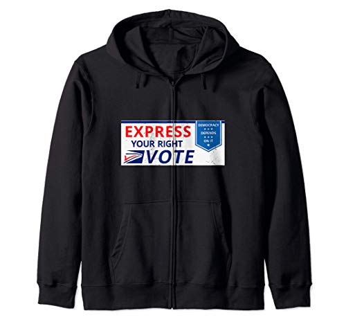 Voto por correo Exprese su elección correcta América Sudadera con Capucha Voto por correo Exprese su elección correcta América Sudadera con Capucha