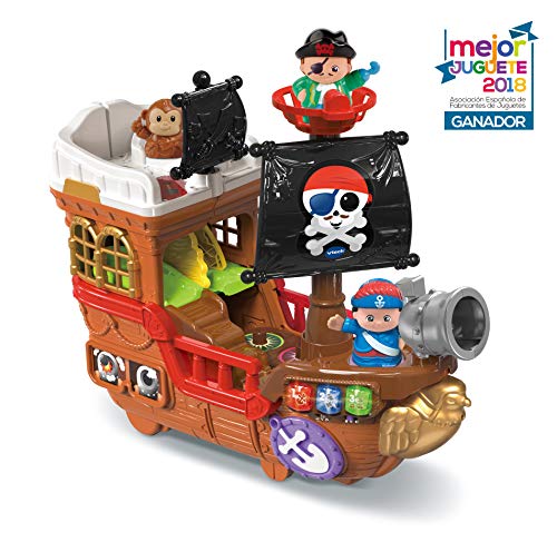 VTech-80-177822 Barco Pirata, cazatesoros transformable en Isla, SPB, Color Verde (80-177877)